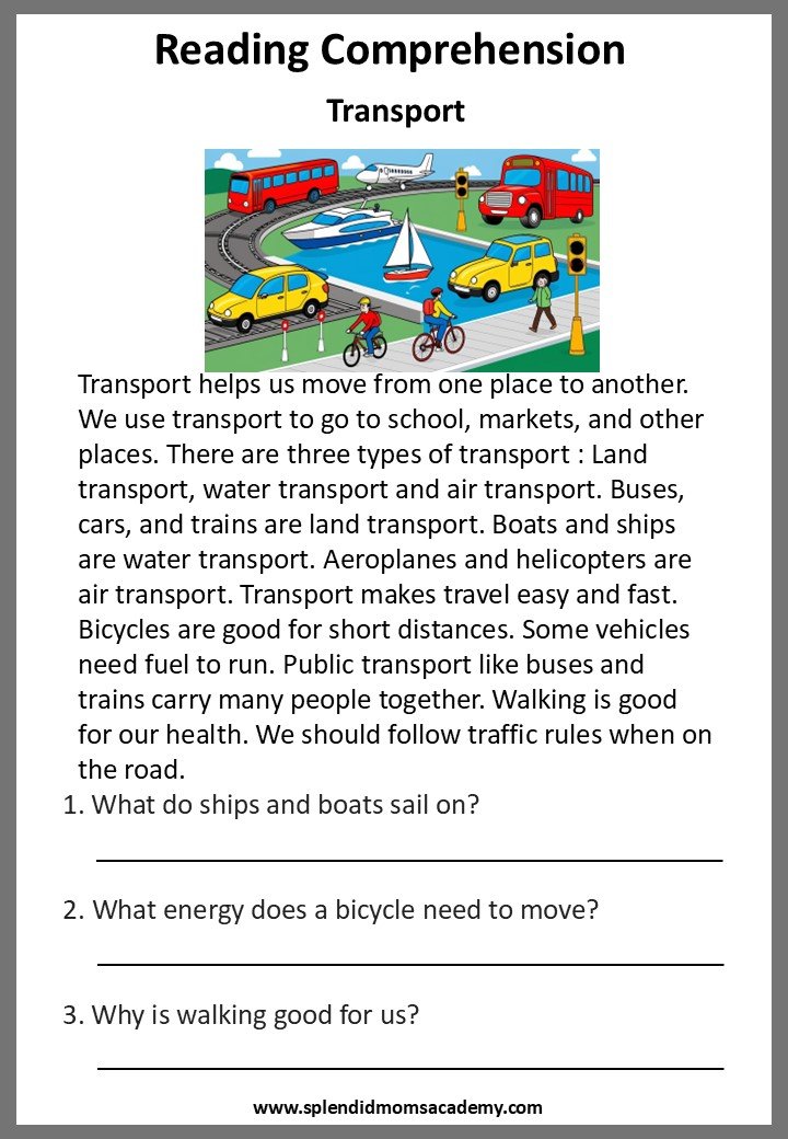 free Reading Comprehension