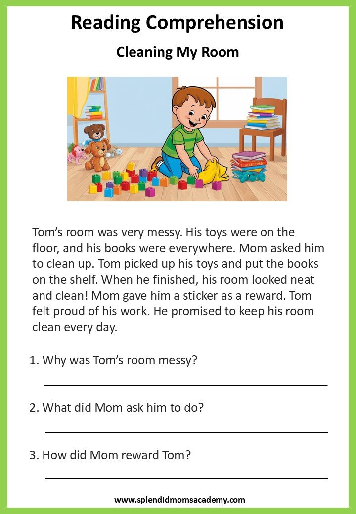 free reading comprehension for kids