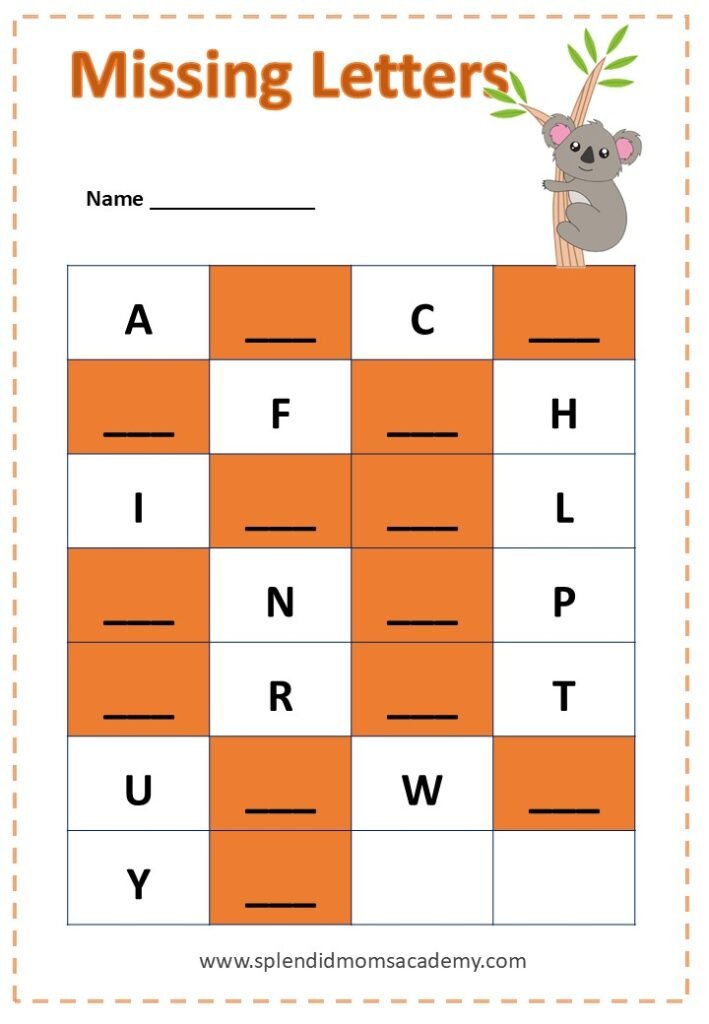 abc free worksheet for kids