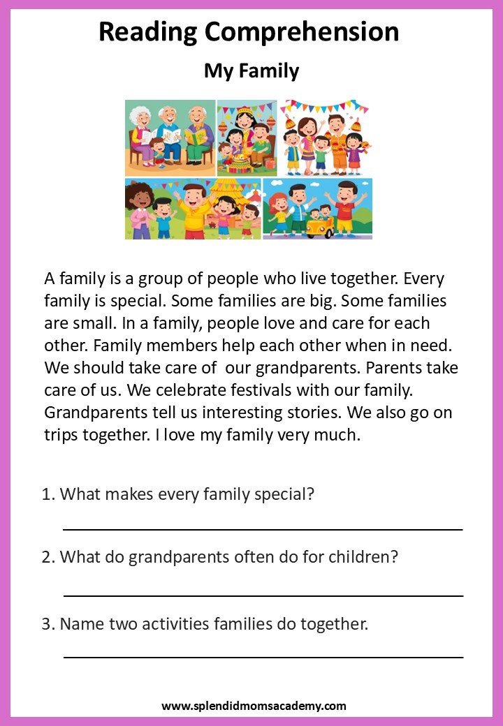 free reading comprehension for kids