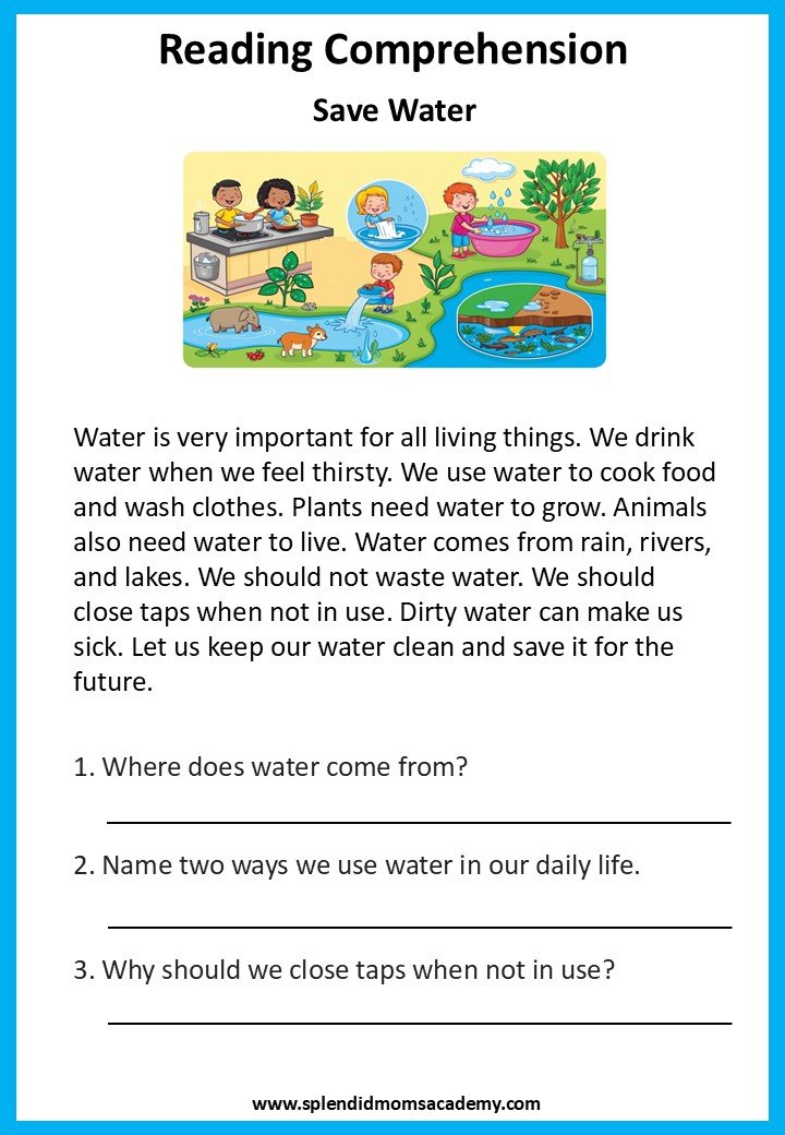 free reading comprehension for kids