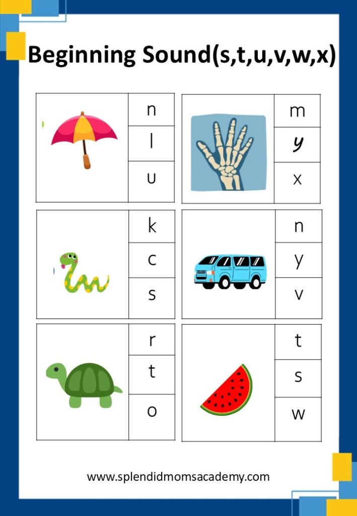 abc phonic free worksheets for kids