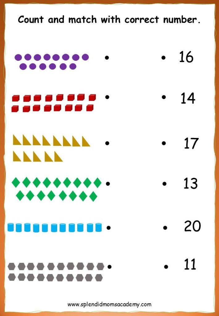 math number counting worksheet free download for kids