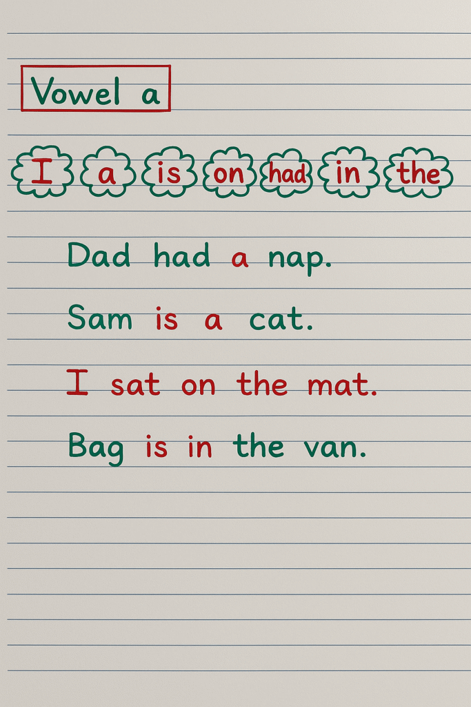 cvc words sentences