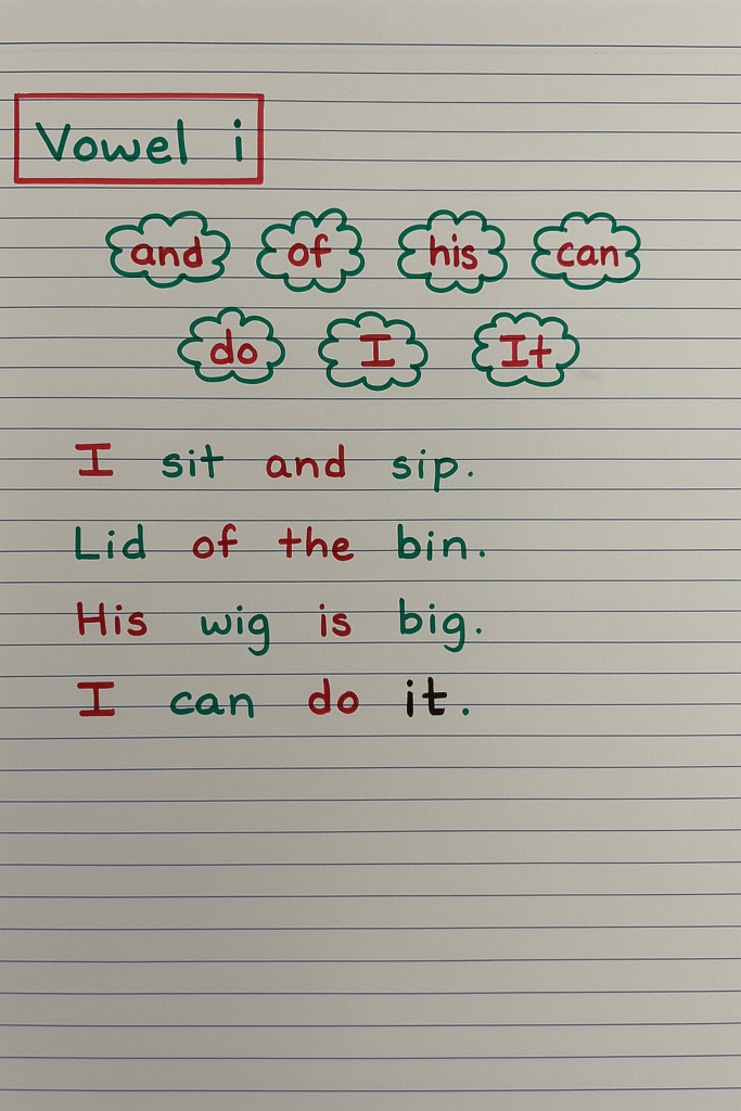 cvc words and sentences