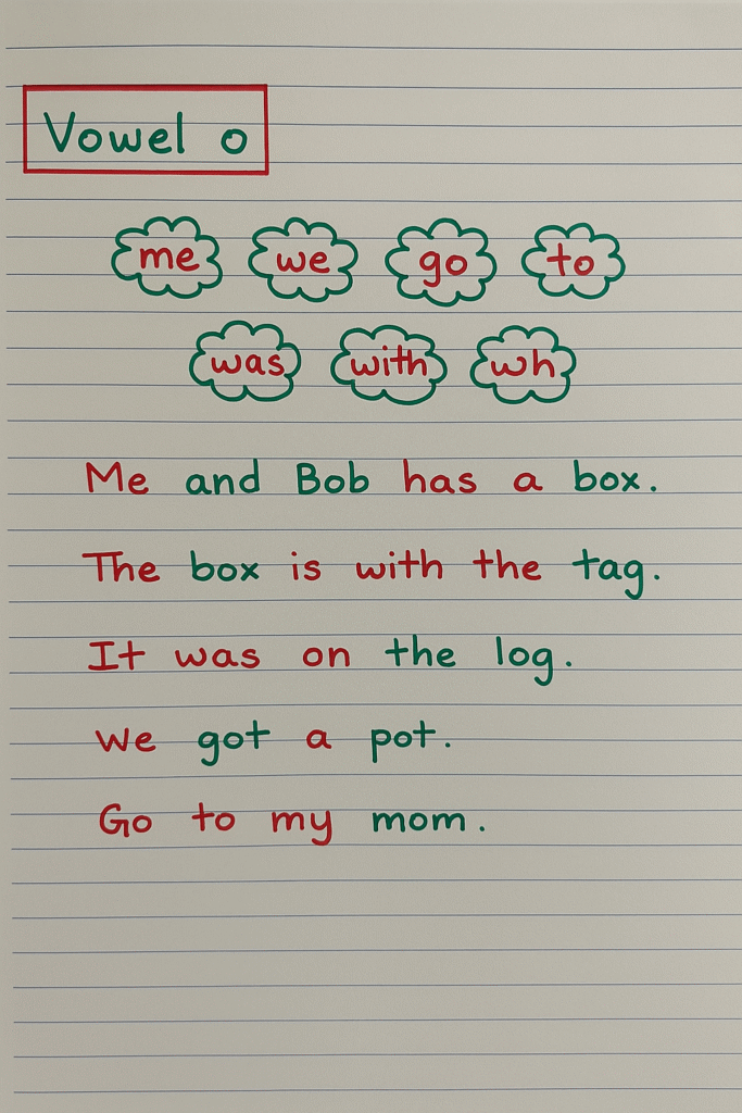 cvc words and sentences