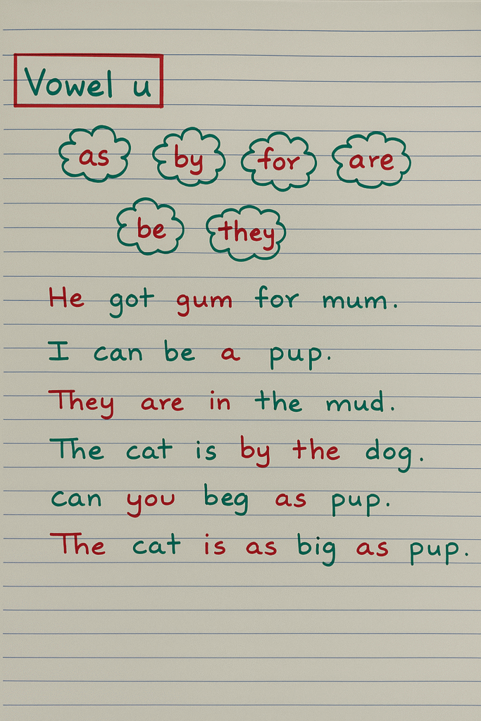 cvc words and sentences