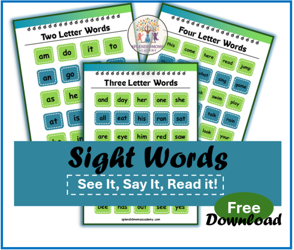 2 letter words sight words