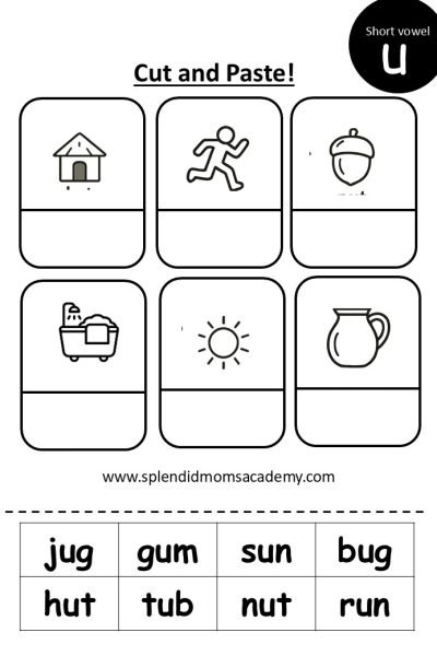 short vowel cvc words free worksheets download